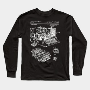 Enigma Machine Patent White Long Sleeve T-Shirt